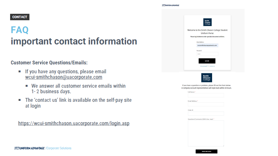 Uniform Advantage Group Order Form